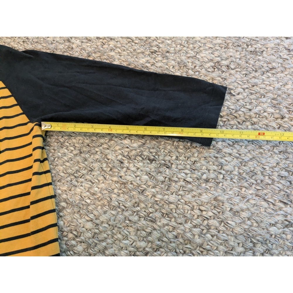 Hanna Andersson Long Sleeve T-Shirt Halloween Bat Applique Striped Kids 130 US 8 - Picture 6 of 7